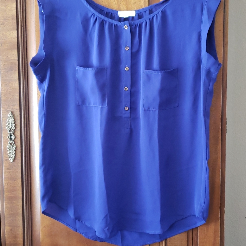 Thyme and Honey Purple Blouse L